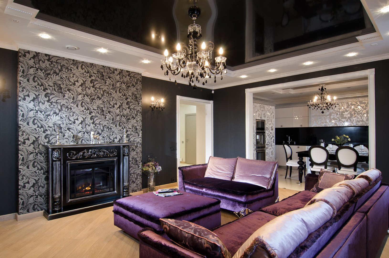 آرت ديكو غرفة المعيشة