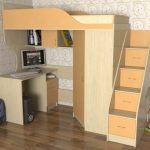 سرير علوي للطفل للنوم