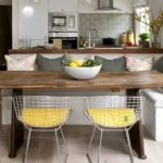 تصميم المطبخ مع أريكة