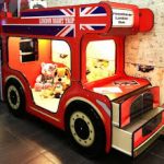 سرير بطابقين حافلة للأطفال