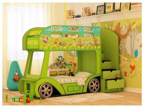 سرير بطابقين السيارات