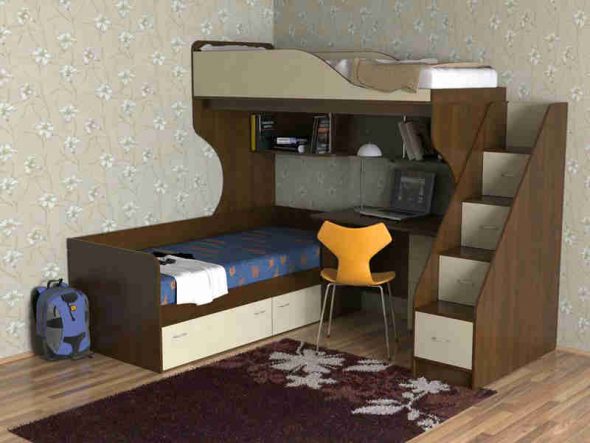 سرير علوي مزدوج