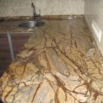 المطبخ الرخام أعلى