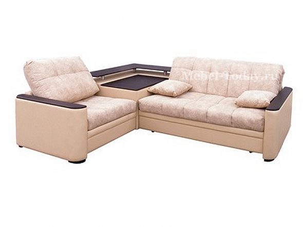 أرائك زاوية مع آلية الأكورديون