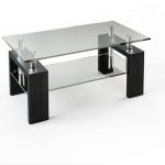 طاولة القهوة الزجاجية