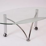 طاولة القهوة الزجاجية