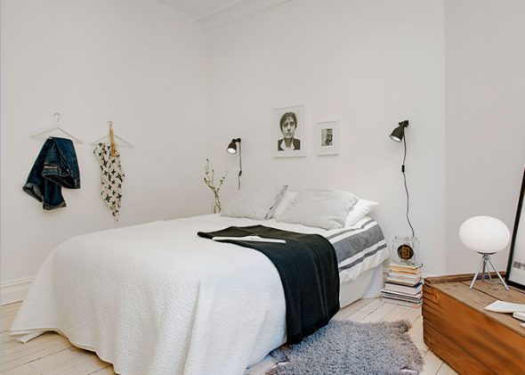 غرفة نوم الجدار الشمعدان