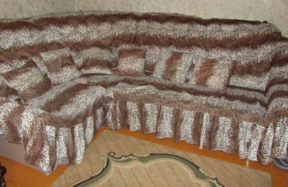 غطاء صوفا زاوية