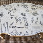 طاولة القهوة decoupage المجموع