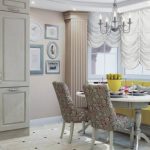 أريكة في المطبخ الكلاسيكي