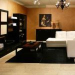 الأثاث الأسود تناسب الصورة أو الثريا مزورة