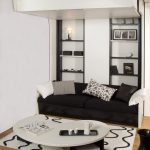 سرير علوي محول الأبيض