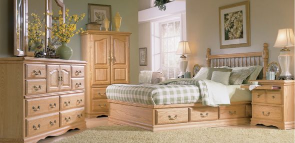 بروفانس سرير خشبي