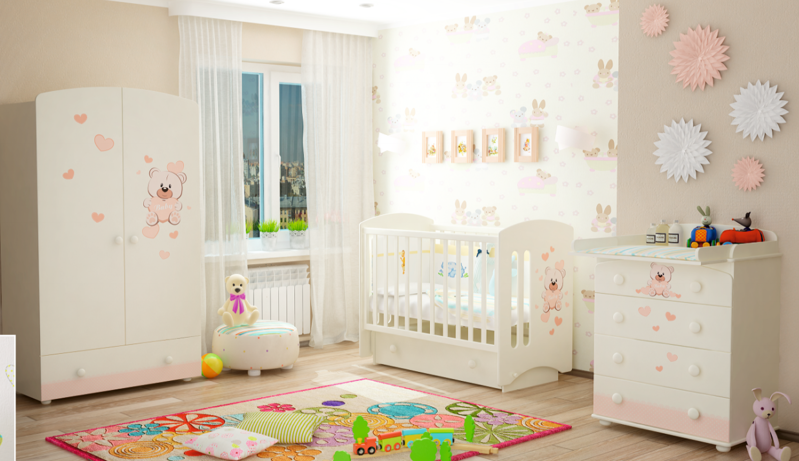 سرير البندول في غرفة النوم