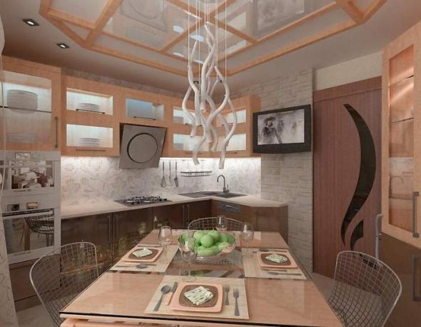 مجموعة المطبخ في المطبخ الداخلية