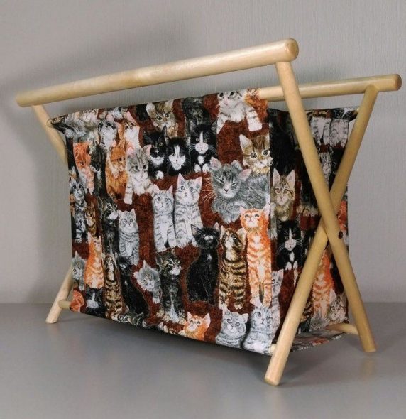 الصحفي مع القطط