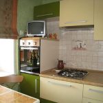 المطبخ 6 متر مربع الأثاث