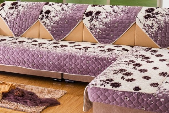 تغطية على أريكة الزاوية