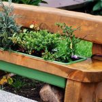 حديقة مقعد زهرة