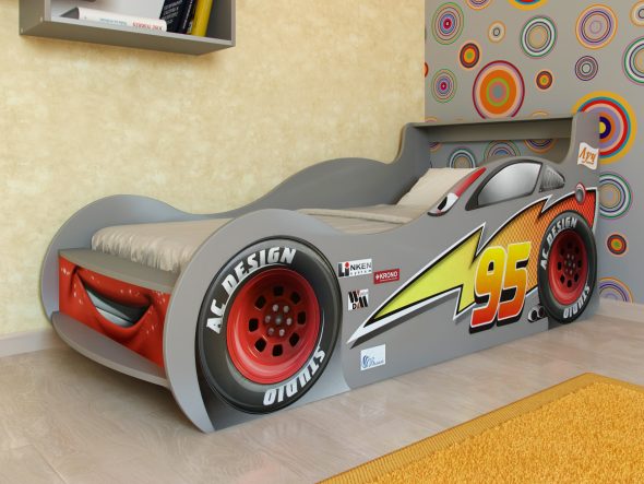 آلة سرير رمادي