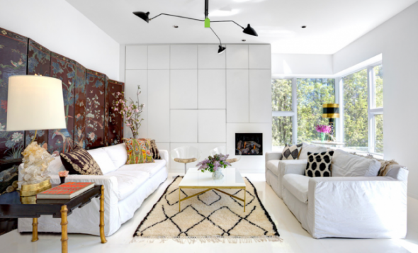 شاشة قابلة للطي في الغرفة