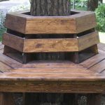 مقعد حول شجرة