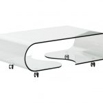 طاولة القهوة الزجاجية