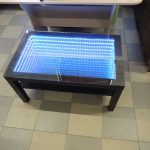 الجدول مع تأثير الصورة اللانهاية