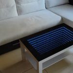 الجدول مع تأثير اللانهاية في الداخل