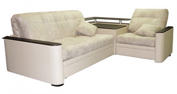 أريكة الأكورديون الزاوية