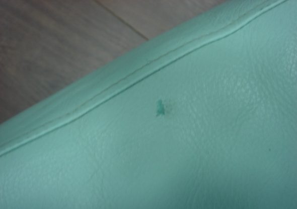 الأخضر اللامع على الأريكة