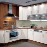 مجموعة المطبخ الأبيض في المطبخ