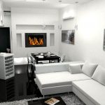 الأثاث الأبيض والأسود مجتمعة