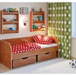 سرير الطفل من 3 سنوات مع أرفف ألدر