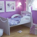 سرير اطفال مع مصدات للبنات