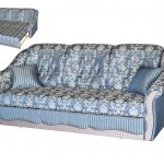 أريكة إليزابيث مع آلية التحول الدلفين