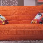 السرير أريكة كريستال مع الأكورديون لديه غطاء قابل للإزالة