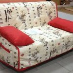 سرير أريكة مع آلية الأكورديون متعدد الألوان