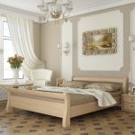 سرير مزدوج مصنوع من شجرة صنوبر ماري