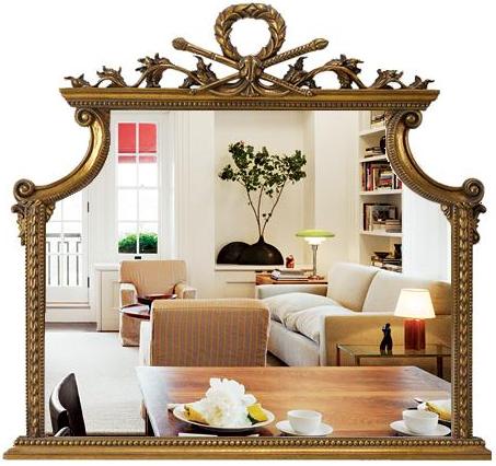 صورة للمرآة في الرغيف الفرنسي