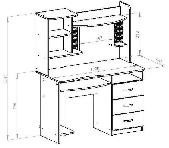 طاولة كمبيوتر KS-10M