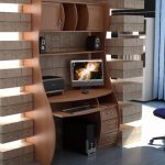 مكتب الكمبيوتر في الداخل