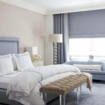 غرفة نوم مشرقة الداخلية الجميلة