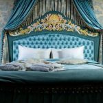 سرير مزدوج مع صورة اللوح الأمامي