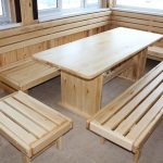 مجموعة غداء من الصنوبر الصلب