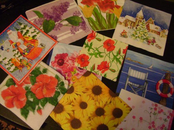 المناديل ل decoupage