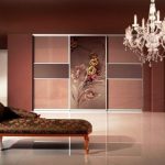 المدمج في خزانة مع واجهة مشرقة