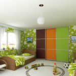 المدمج في خزانة في غرفة الأطفال