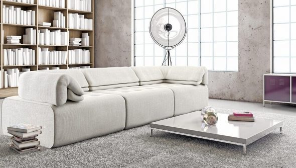 غرفة المعيشة ذات التقنية العالية