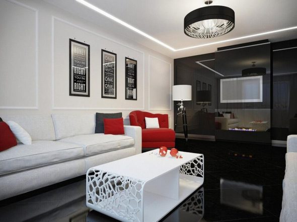 على النقيض من لهجة باللونين الأبيض والأسود